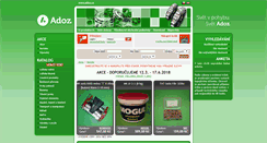 Desktop Screenshot of eshop.adoz.cz